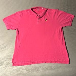 Disney Mickey Mouse embroidered pink polo shirt